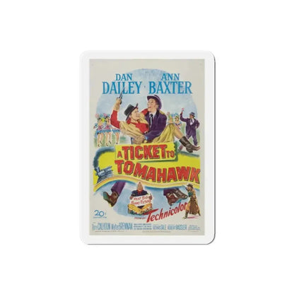 A Ticket to Tomahawk 1950 Movie Poster Refrigerator Magnet - The Sticker Space