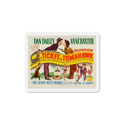 A Ticket to Tomahawk 1950 v2 Movie Poster Refrigerator Magnet - The Sticker Space