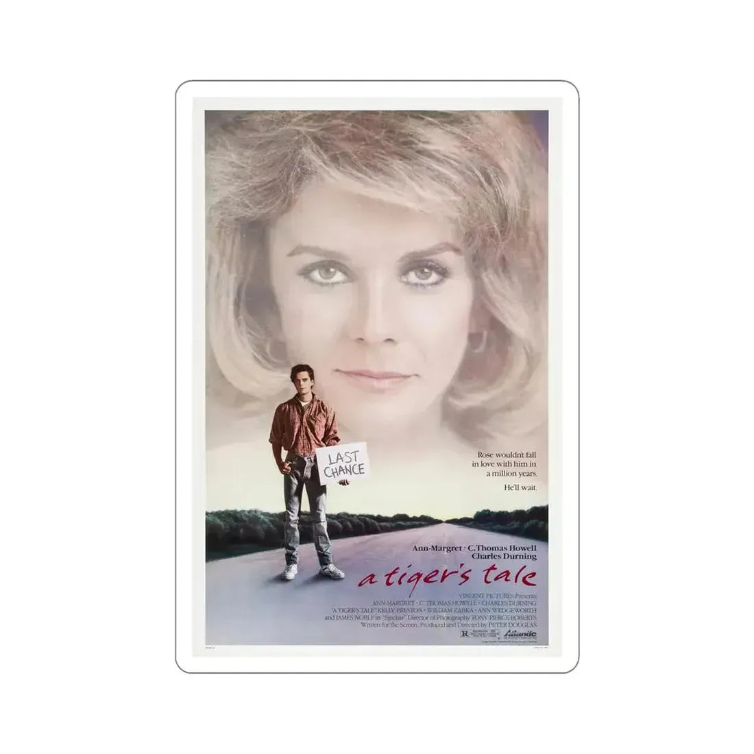 A Tiger's Tale 1988 Movie Poster STICKER Vinyl Die-Cut Decal - The Sticker Space