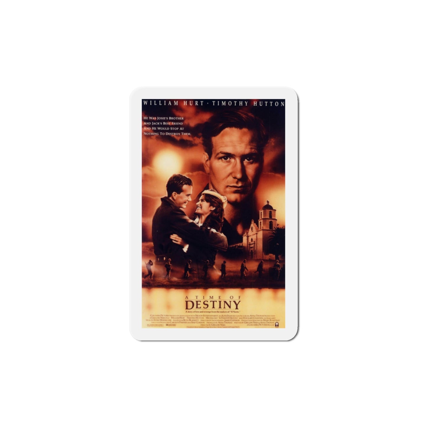 A Time of Destiny 1988 Movie Poster Die-Cut Magnet-5" x 5"-The Sticker Space