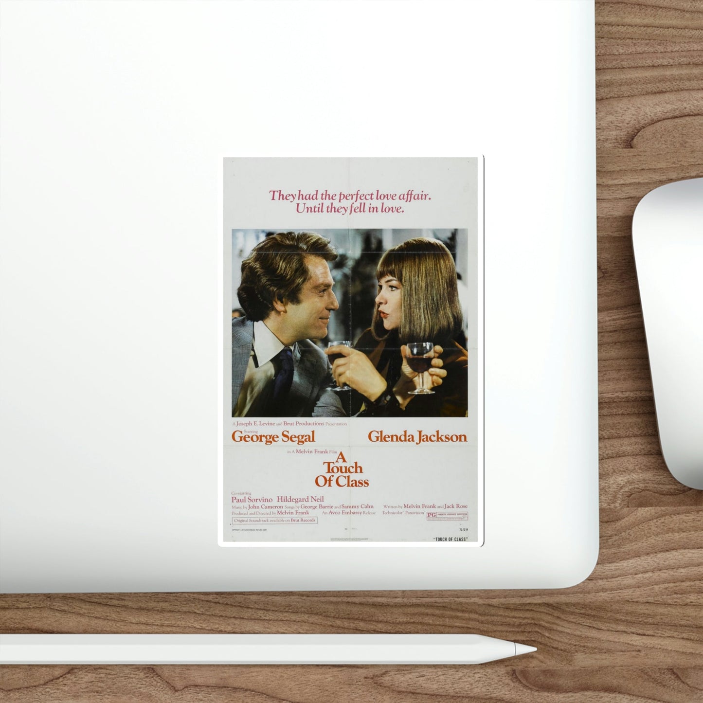 A Touch of Class 1973 2 Movie Poster STICKER Vinyl Die-Cut Decal-The Sticker Space