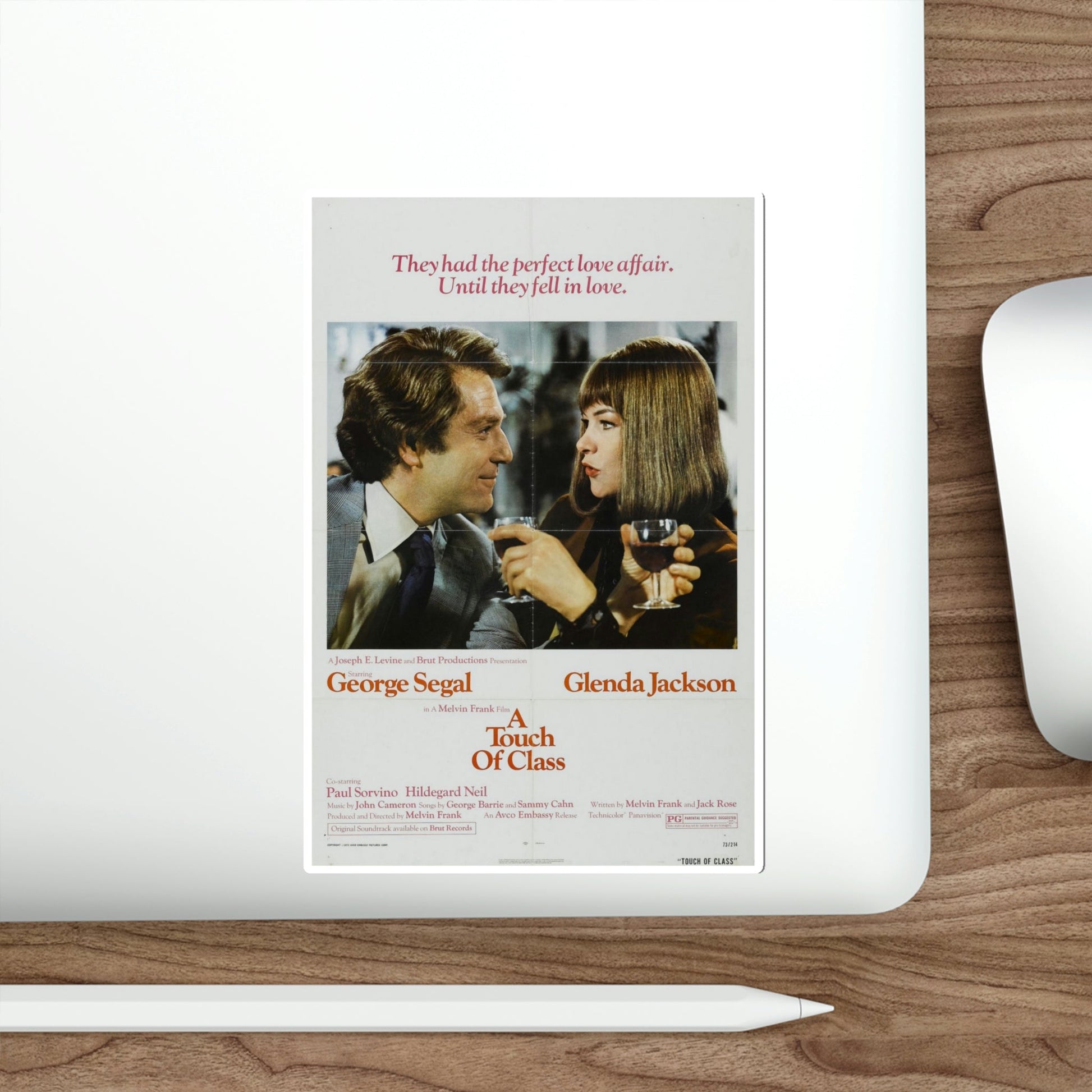 A Touch of Class 1973 2 Movie Poster STICKER Vinyl Die-Cut Decal-The Sticker Space