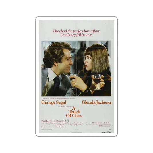 A Touch of Class 1973 2 Movie Poster STICKER Vinyl Die-Cut Decal 6 Inch - The Sticker Space