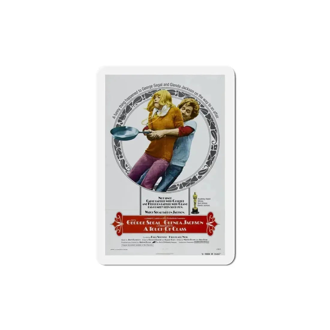 A Touch of Class 1973 Movie Poster Refrigerator Magnet - The Sticker Space