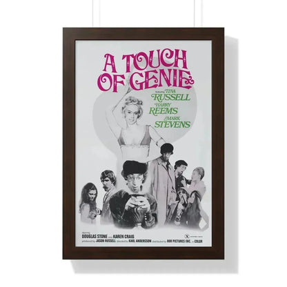 A TOUCH OF GENIE 1974 - Framed Movie Poster 16″ x 24″ Walnut - The Sticker Space