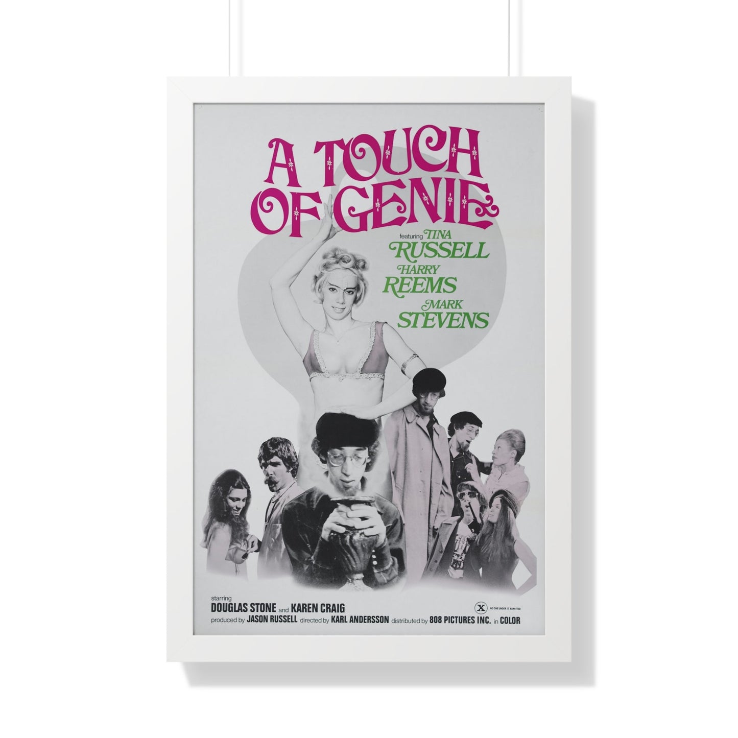 A TOUCH OF GENIE 1974 - Framed Movie Poster-20" x 30"-The Sticker Space