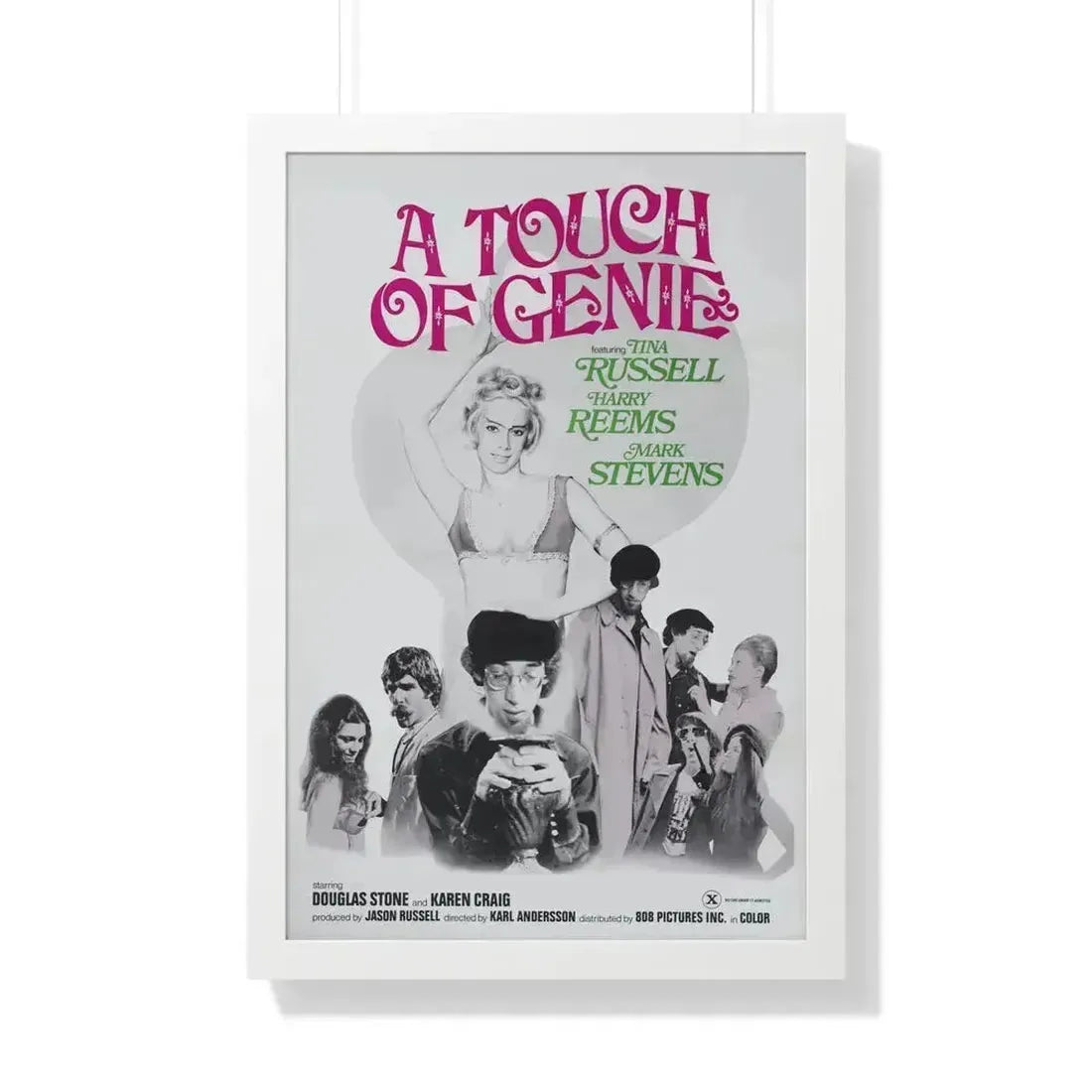 A TOUCH OF GENIE 1974 - Framed Movie Poster 20" x 30" White - The Sticker Space