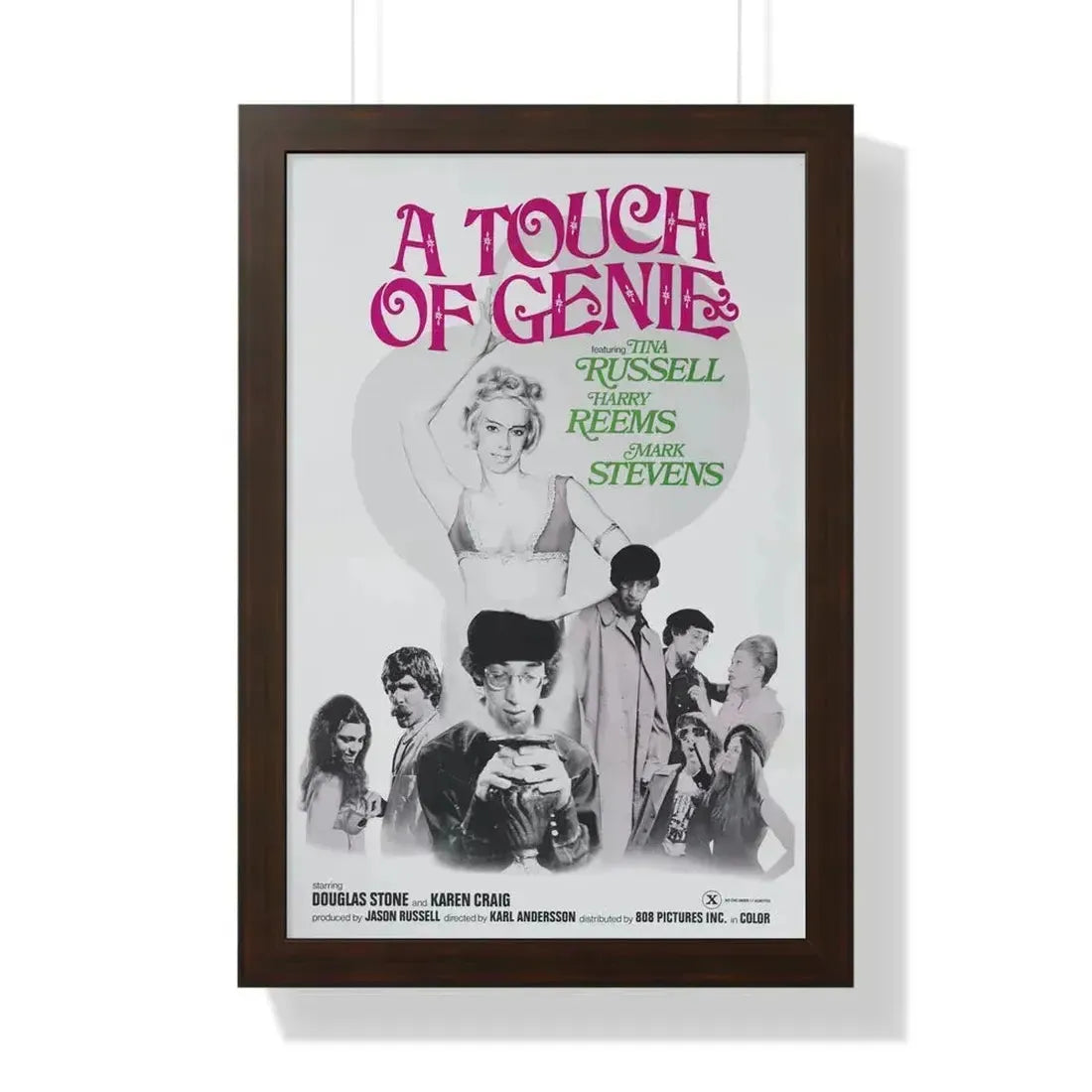 A TOUCH OF GENIE 1974 - Framed Movie Poster - The Sticker Space
