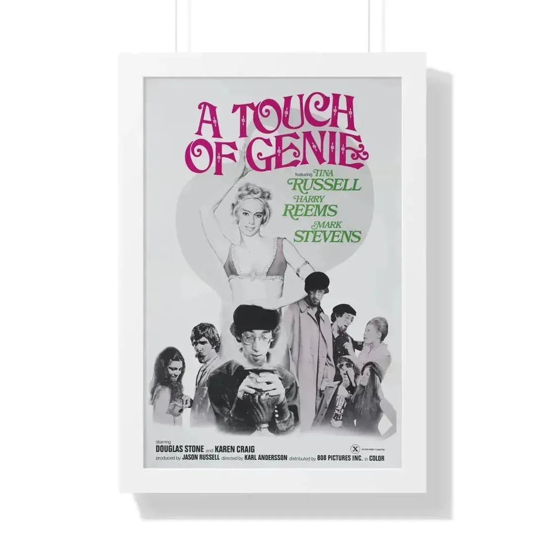 A TOUCH OF GENIE 1974 - Framed Movie Poster - The Sticker Space
