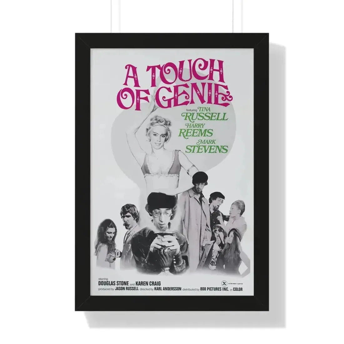 A TOUCH OF GENIE 1974 - Framed Movie Poster - The Sticker Space