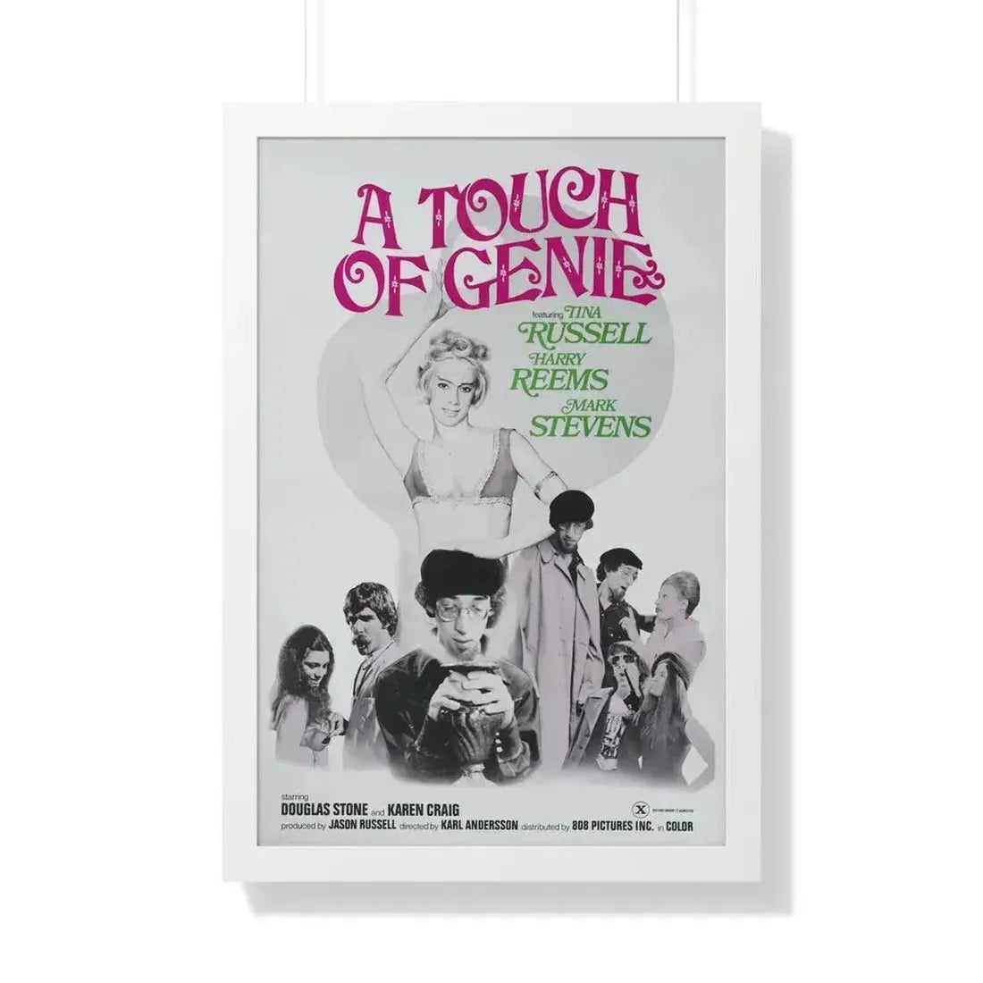 A TOUCH OF GENIE 1974 - Framed Movie Poster - The Sticker Space