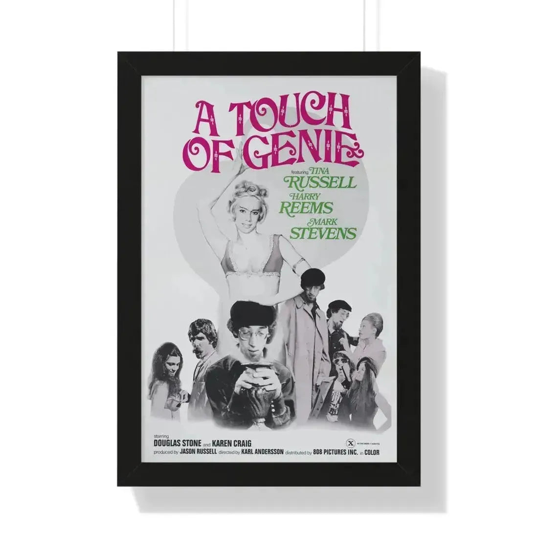 A TOUCH OF GENIE 1974 - Framed Movie Poster - The Sticker Space