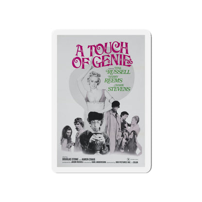 A TOUCH OF GENIE 1974 Movie Poster - Die-Cut Magnet-5" x 5"-The Sticker Space