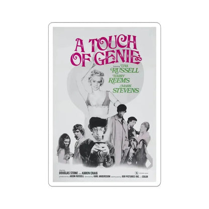 A TOUCH OF GENIE 1974 Movie Poster - STICKER Vinyl Kiss-Cut Decal 3 Inch White - The Sticker Space