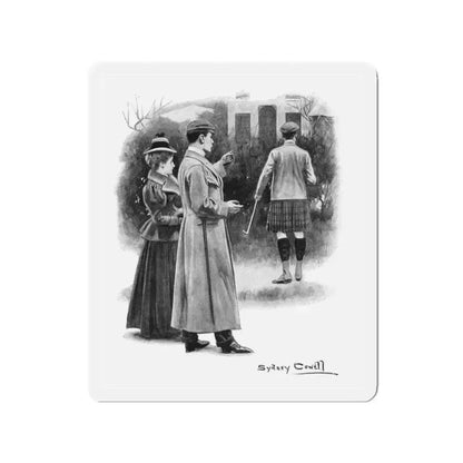 A Tribute Of Souls by Robert Hichens and Lord F Hamilton (1), The Pall Mall Magazine, 1897 (Magazine Illustration) Refrigerator Magnet - The Sticker Space