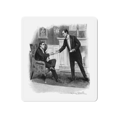 A Tribute Of Souls by Robert Hichens and Lord F Hamilton (2), The Pall Mall Magazine, 1897 (Magazine Illustration) Refrigerator Magnet-4" x 4"-The Sticker Space