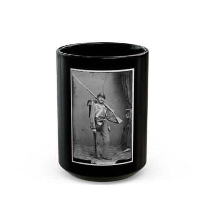 A Union Volunteer (U.S. Civil War) Black Coffee Mug-15oz-The Sticker Space