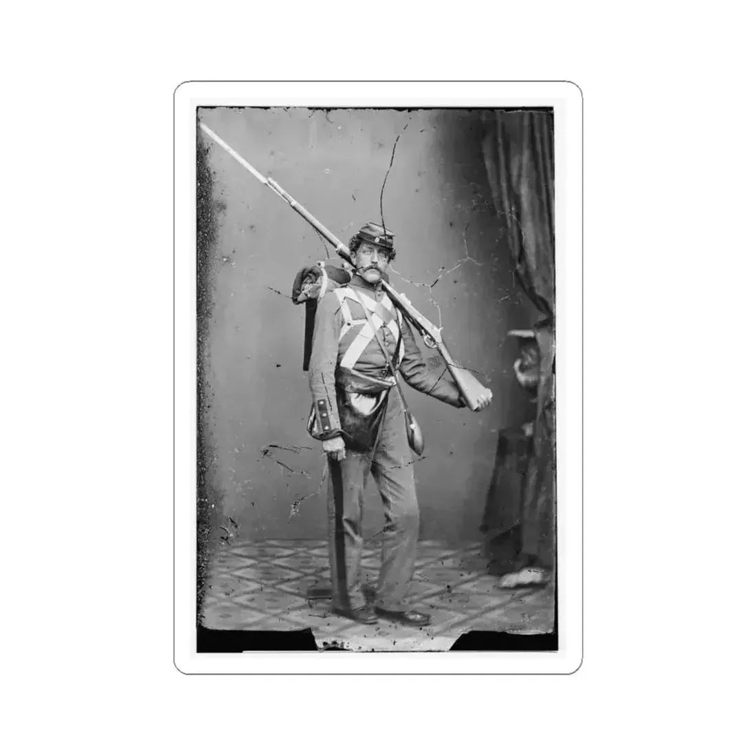 A Union Volunteer (U.S. Civil War) STICKER Vinyl Kiss-Cut Decal 6 Inch White - The Sticker Space