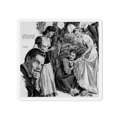 A Very Wordly Woman (2), Life Story magazine, May 1944 (Magazine Illustration) Refrigerator Magnet 4 Inch - The Sticker Space