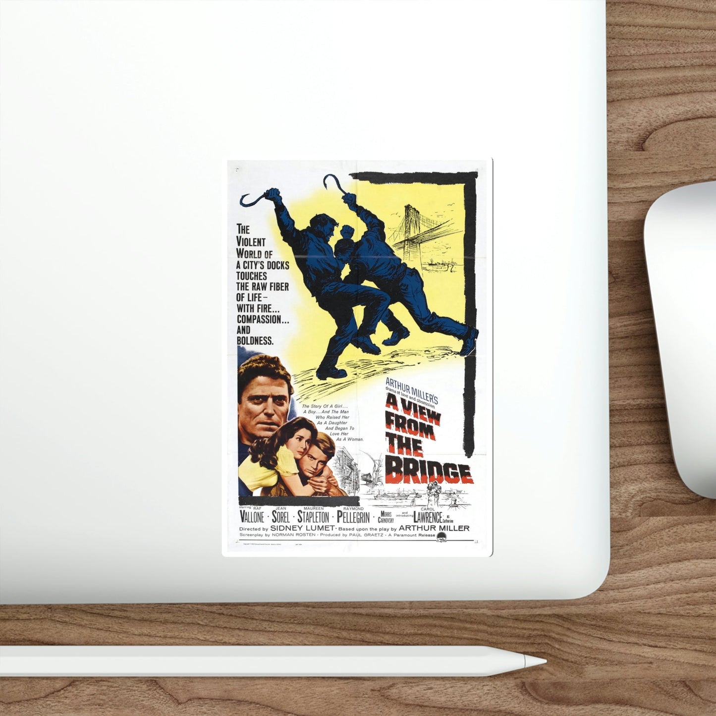 A View From the Bridge 1962 Movie Poster STICKER Vinyl Die-Cut Decal-The Sticker Space