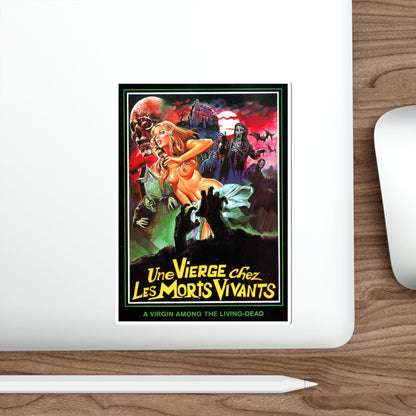 A VIRGIN AMONG THE LIVING DEAD 1973 Movie Poster STICKER Vinyl Die-Cut Decal-The Sticker Space