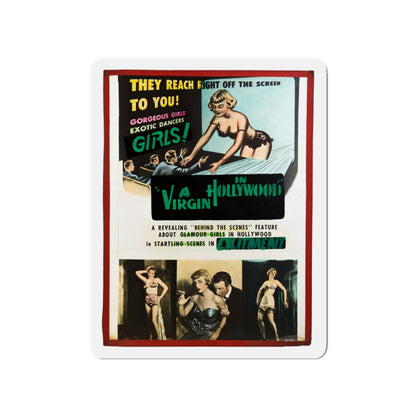 A VIRGIN IN HOLLYWOOD 1953 Movie Poster - Die-Cut Magnet-4" x 4"-The Sticker Space