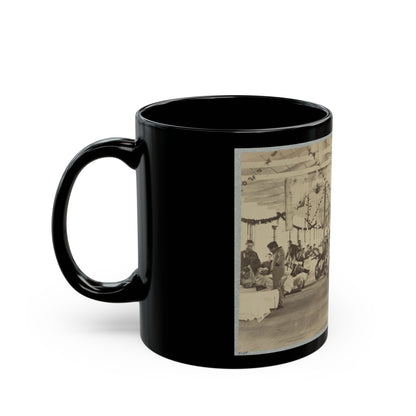 A Ward In Armory Square Hospital, Washington, D.C. (U.S. Civil War) Black Coffee Mug