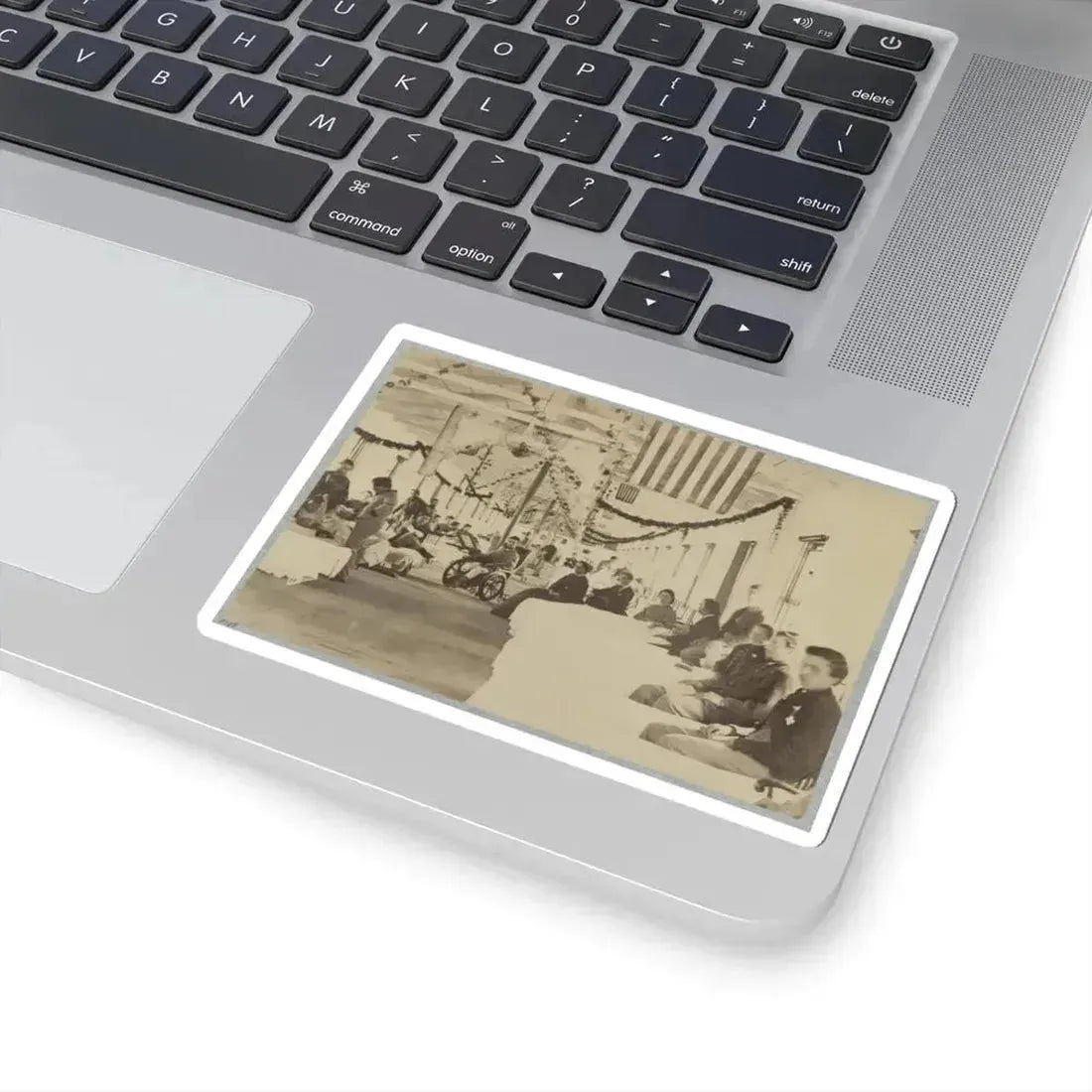 A Ward in Armory Square Hospital, Washington, D.C. (U.S. Civil War) STICKER Vinyl Kiss-Cut Decal - The Sticker Space