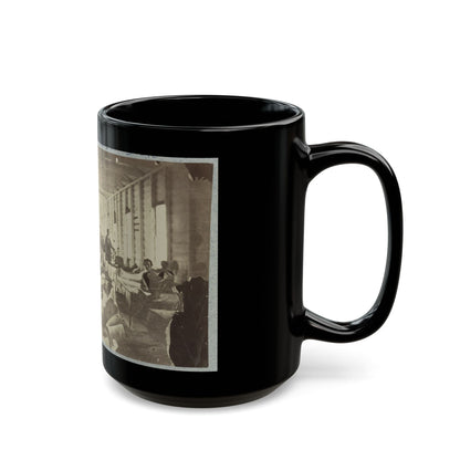 A Ward In Hospital At Convalescent Camp Near Alexandria, Va. (U.S. Civil War) Black Coffee Mug