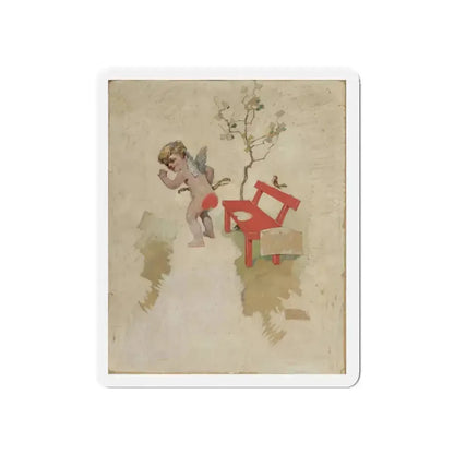 A Warm Heart, LIFE magazine cover, September 25, 1913 (Magazine Illustration) Refrigerator Magnet 5 Inch - The Sticker Space