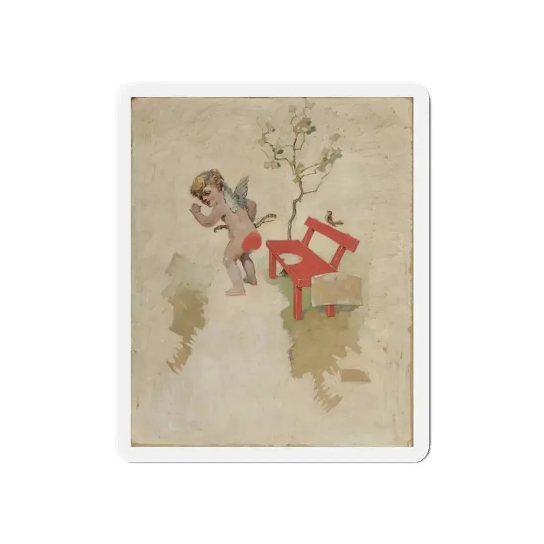 A Warm Heart, LIFE magazine cover, September 25, 1913 (Magazine Illustration) Refrigerator Magnet 6 Inch - The Sticker Space