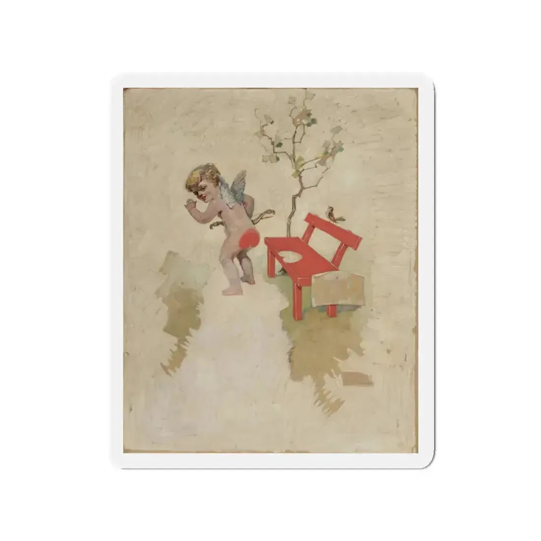 A Warm Heart, LIFE magazine cover, September 25, 1913 (Magazine Illustration) Refrigerator Magnet - The Sticker Space