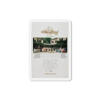 A Wedding 1978 Movie Poster Refrigerator Magnet 3 Inch - The Sticker Space