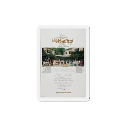 A Wedding 1978 Movie Poster Refrigerator Magnet 4 Inch - The Sticker Space