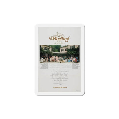 A Wedding 1978 Movie Poster Refrigerator Magnet - The Sticker Space