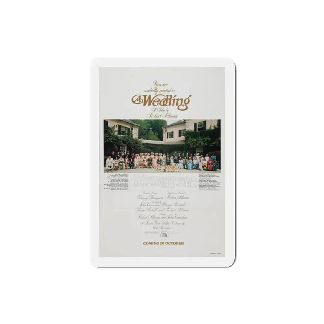 A Wedding 1978 Movie Poster Refrigerator Magnet - The Sticker Space