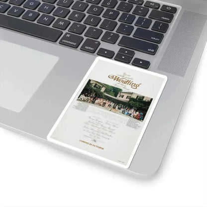 A Wedding 1978 Movie Poster - STICKER Vinyl Kiss-Cut Decal - The Sticker Space