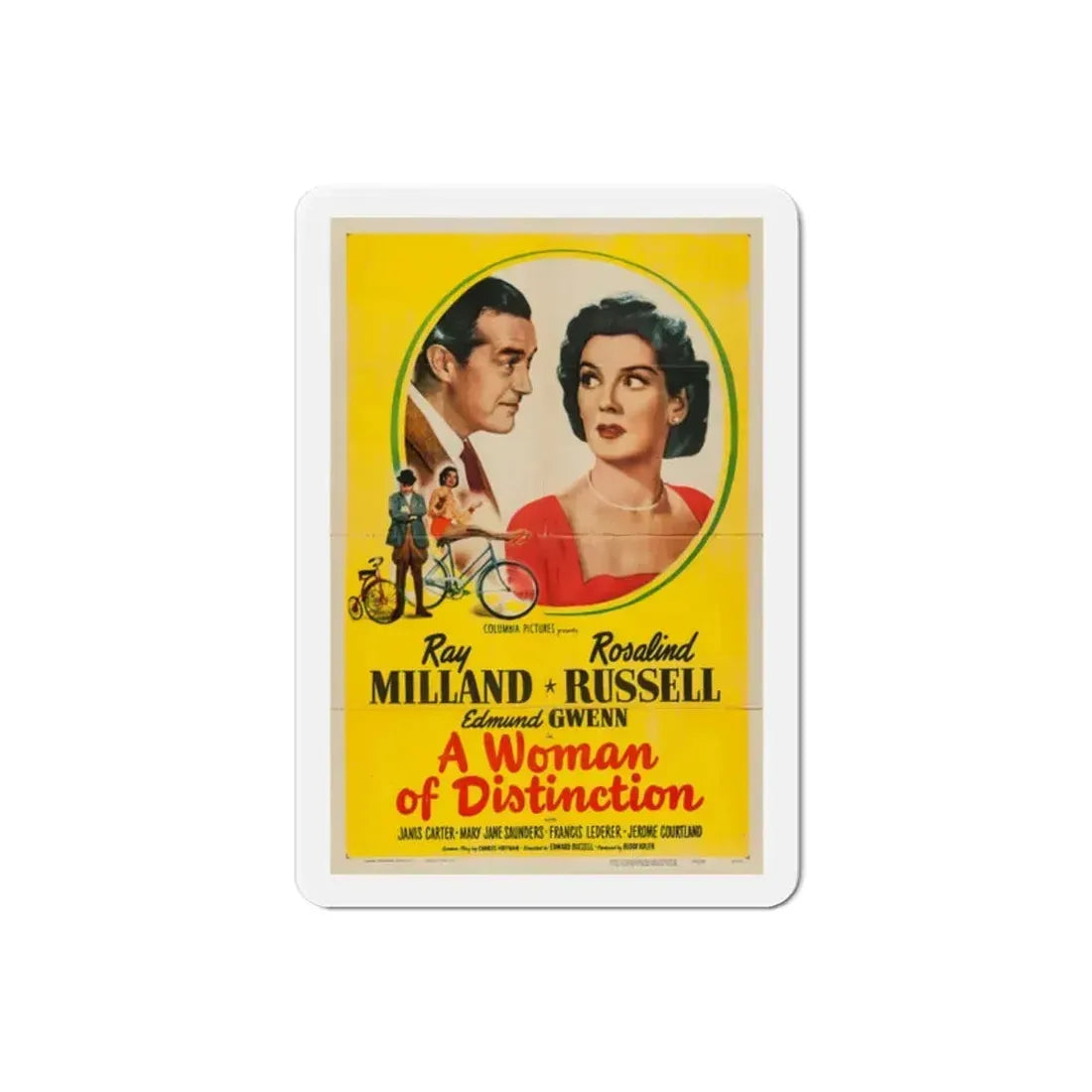 A Woman of Distinction 1950 Movie Poster Refrigerator Magnet - The Sticker Space