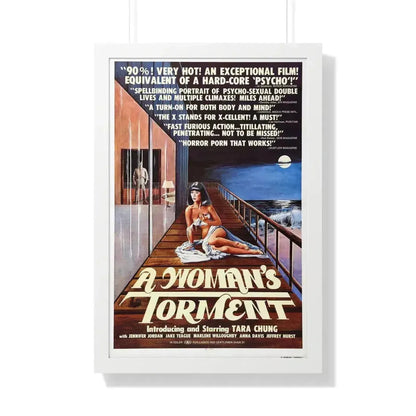 A WOMAN'S TORMENT 1977 - Framed Movie Poster 20" x 30" White - The Sticker Space