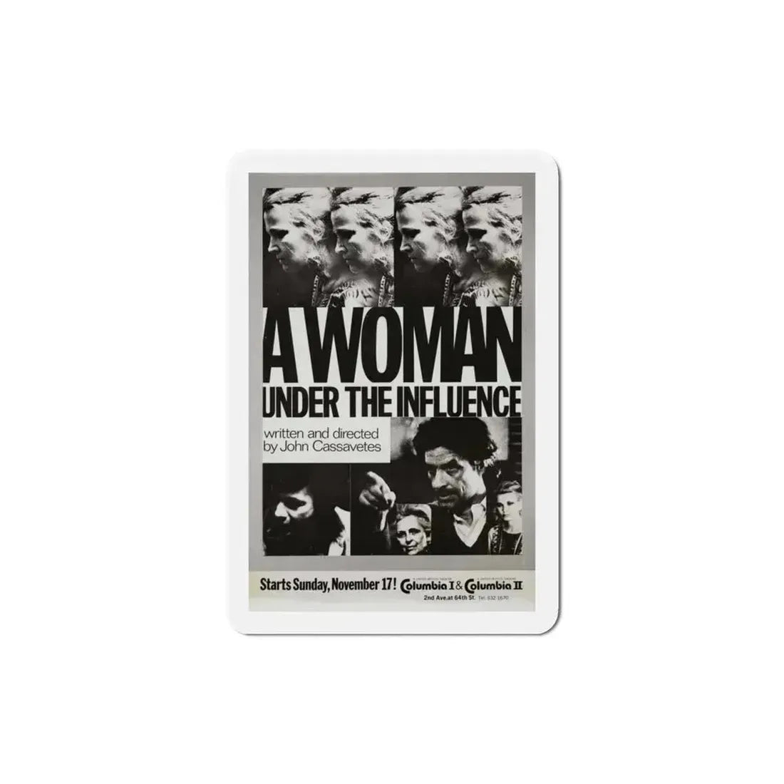A Woman Under the Influence 1974 Movie Poster Refrigerator Magnet 3 Inch - The Sticker Space