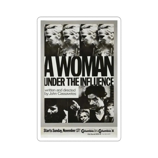 A Woman Under the Influence 1974 Movie Poster STICKER Vinyl Die-Cut Decal 6 Inch - The Sticker Space
