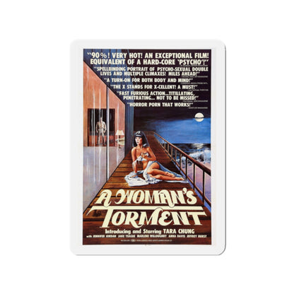 A WOMAN'S TORMENT 1977 Movie Poster - Die-Cut Magnet-2" x 2"-The Sticker Space