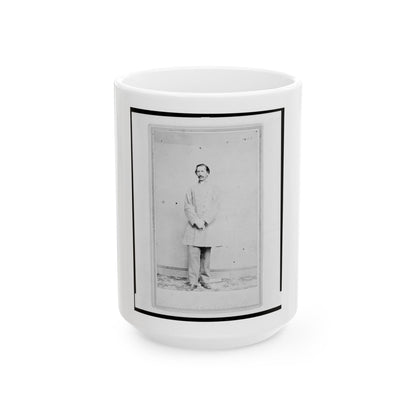 A.( ) Greenwall, Confederate Army Officer, Full-Length Portrait, Facing Front (U.S. Civil War) White Coffee Mug