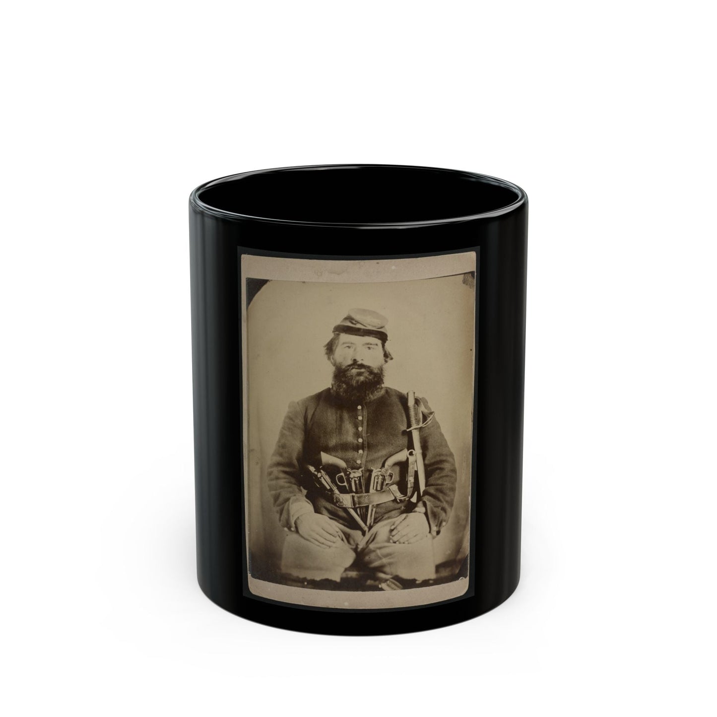 A. J. Blue, Urbana, Rfd #4, Ohio (U.S. Civil War) Black Coffee Mug