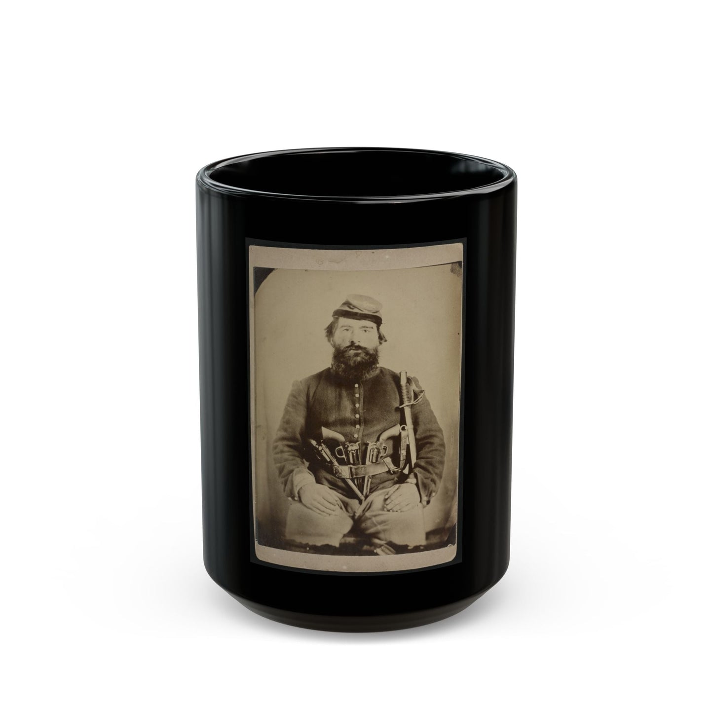 A. J. Blue, Urbana, Rfd #4, Ohio (U.S. Civil War) Black Coffee Mug