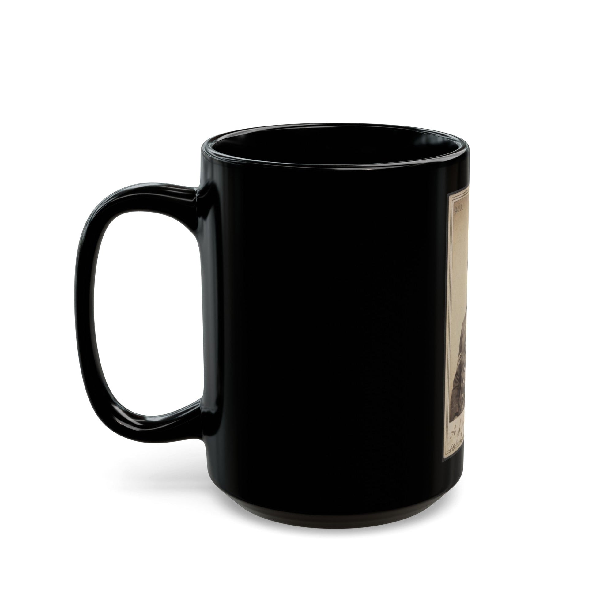 A. J. Byram, 10th Iowa Infantry (U.S. Civil War) Black Coffee Mug-The Sticker Space