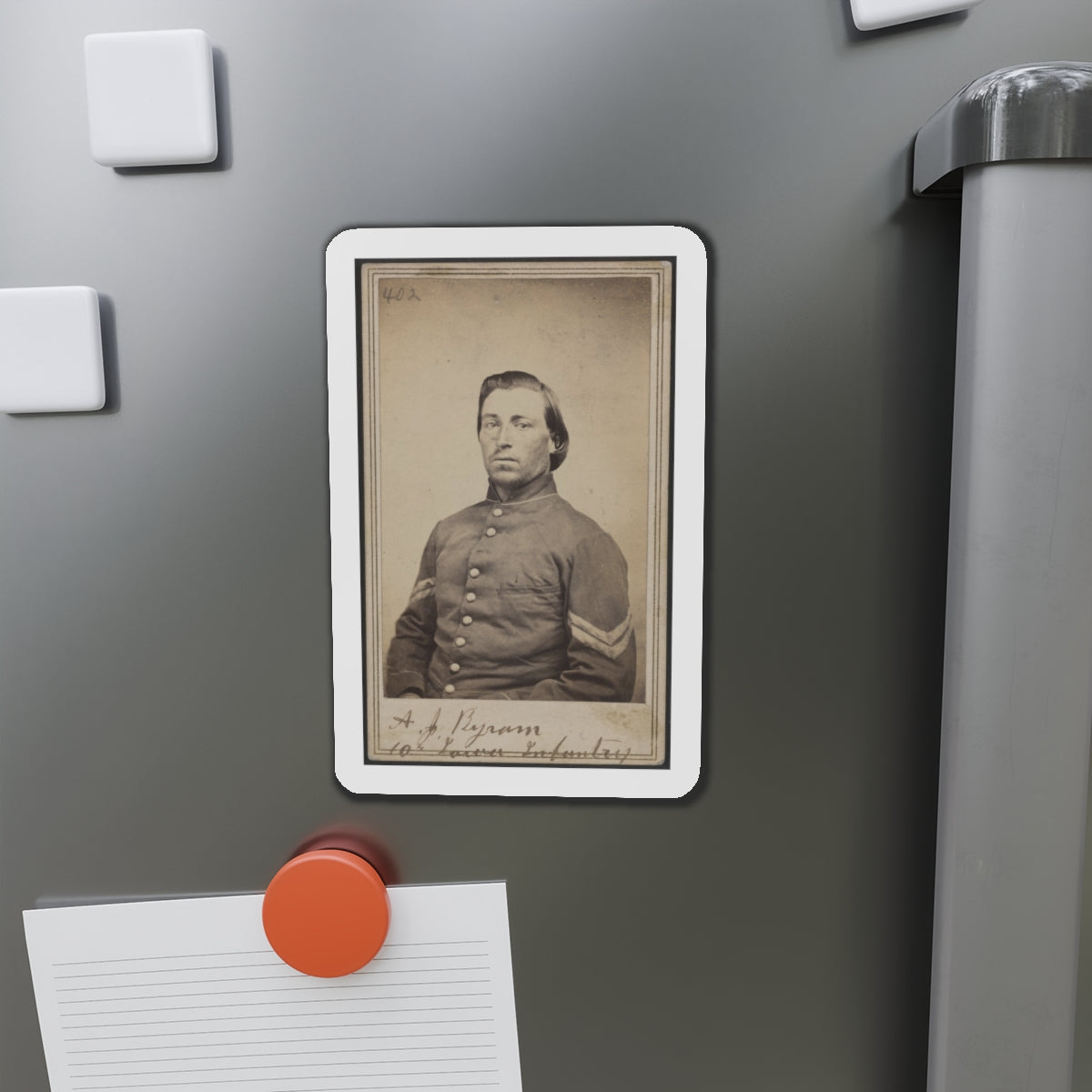 A. J. Byram, 10th Iowa Infantry (U.S. Civil War) Refrigerator Magnet-The Sticker Space