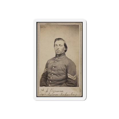 A. J. Byram, 10th Iowa Infantry (U.S. Civil War) Refrigerator Magnet-4" x 4"-The Sticker Space