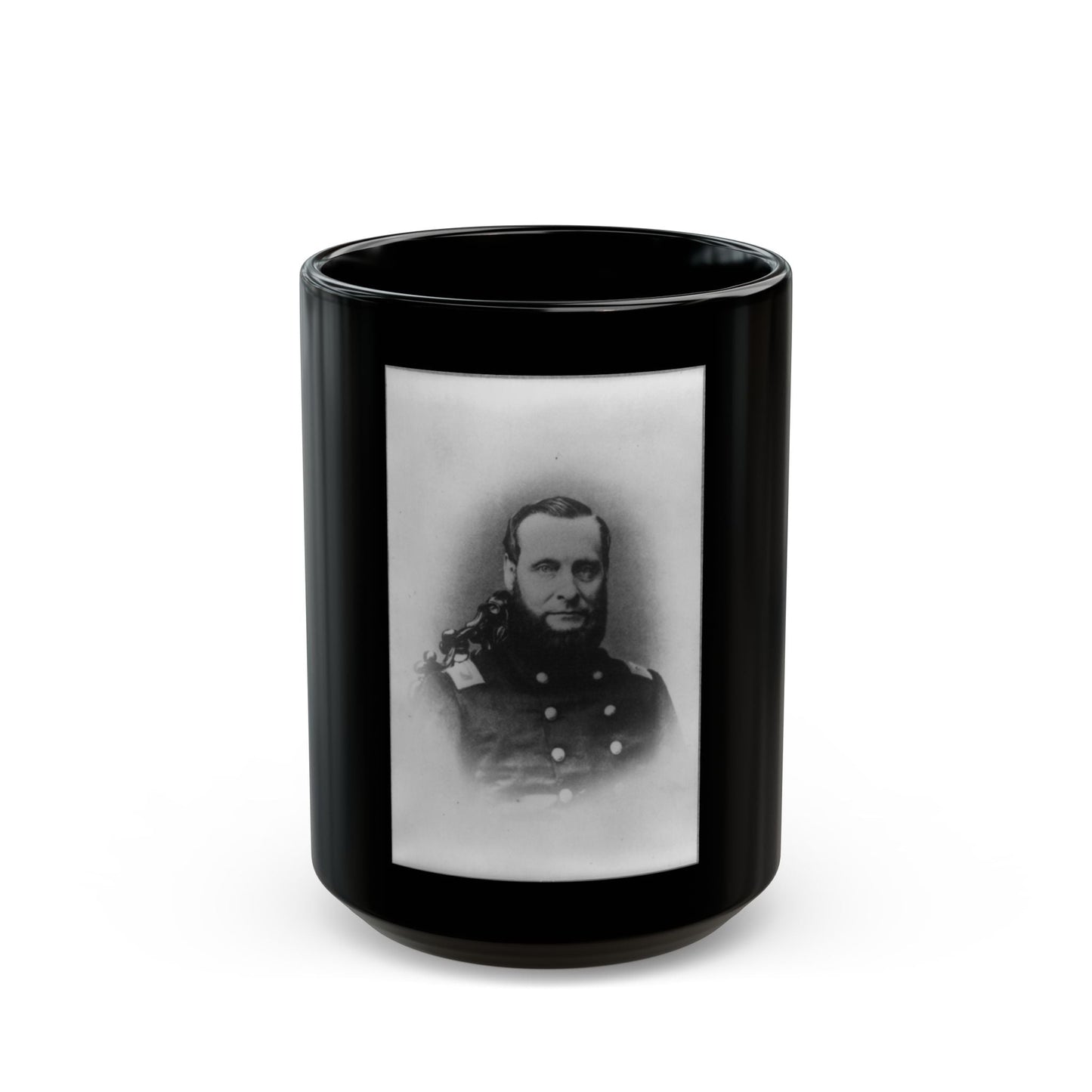 A.D. Streight, Head-And-Shoulders Portrait, Facing Right (U.S. Civil War) Black Coffee Mug