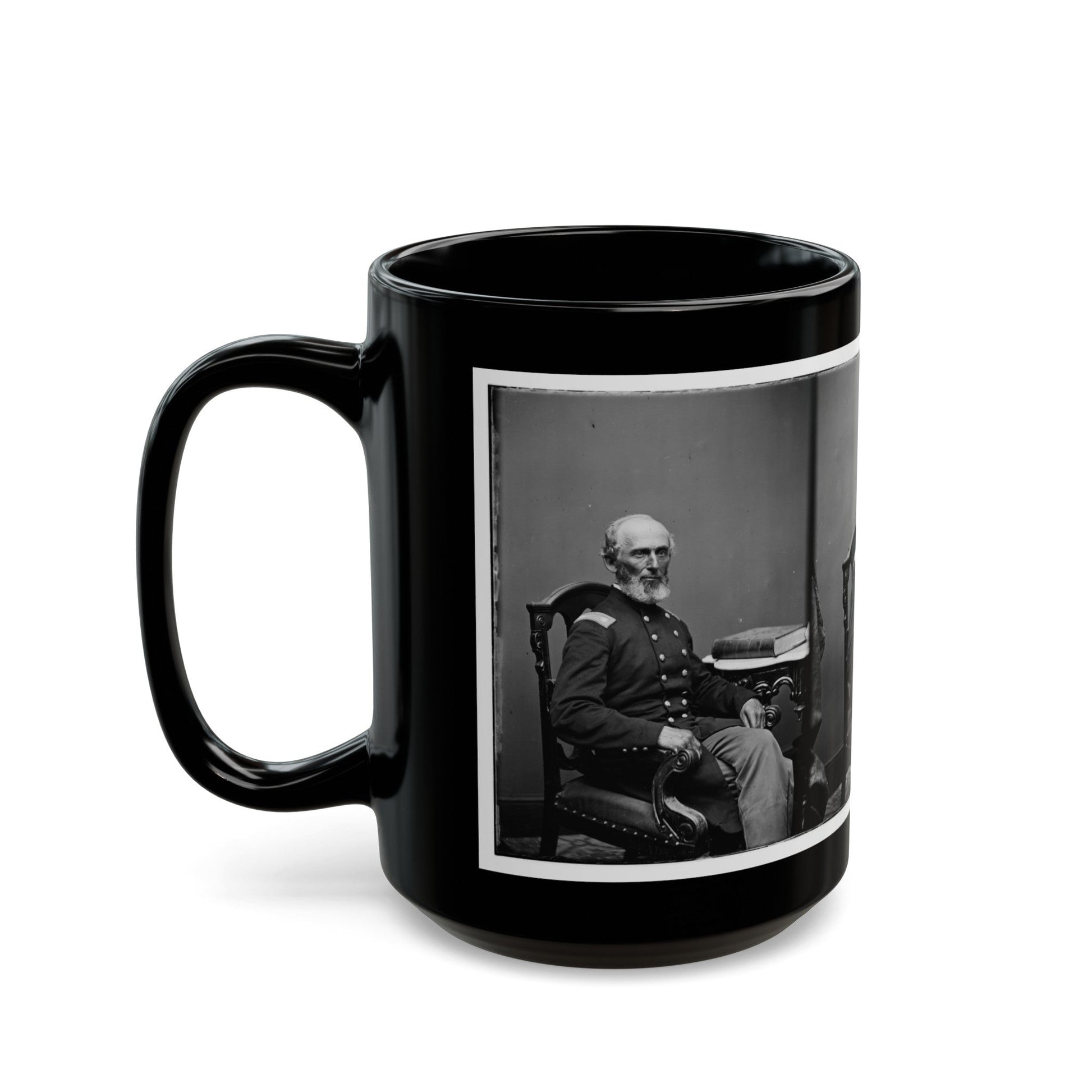 A.H. White (U.S. Civil War) Black Coffee Mug-The Sticker Space